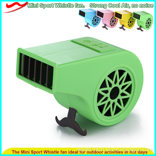 Taobao hot sale usb rechargeable whistle shape multifunctional mini desk fan